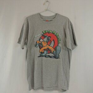 Keep On Bustin' Ghostbusters T-Shirt Busted Tees Grey Mens S M L XL New